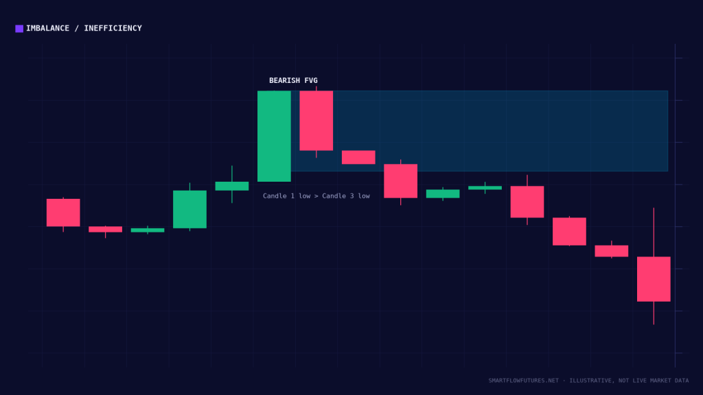 Diagram illustrating a fair value gap — SmartFlow Futures