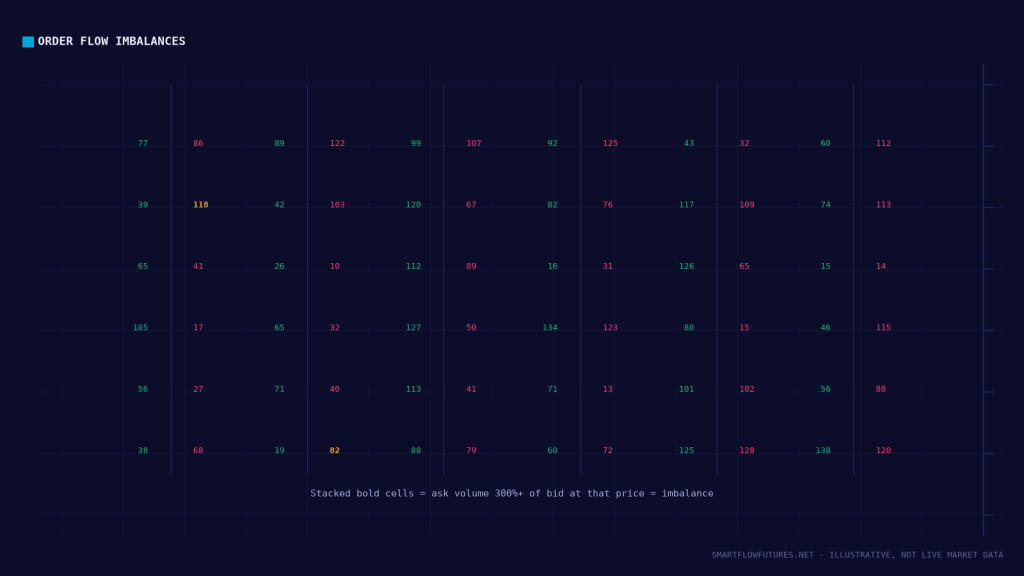 Diagram illustrating a footprint chart — SmartFlow Futures